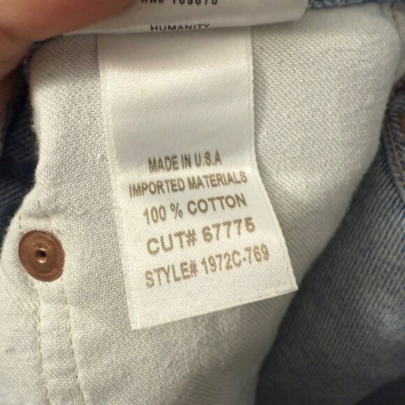 Citizens of Humanity Distressed Horseshoe Denim Baggy Jeans Womens Size 27 - Picture 7 of 8